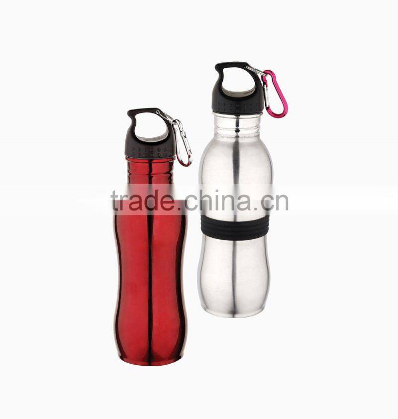 Slim shape Unique Wide Mouth Stainless Steel Sports Water Bottle