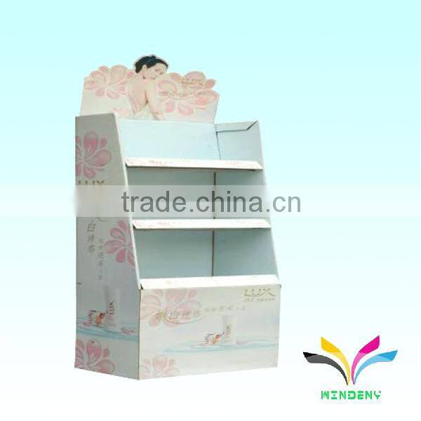 New design best selling foldable retail cardboard countertop postcard display stand