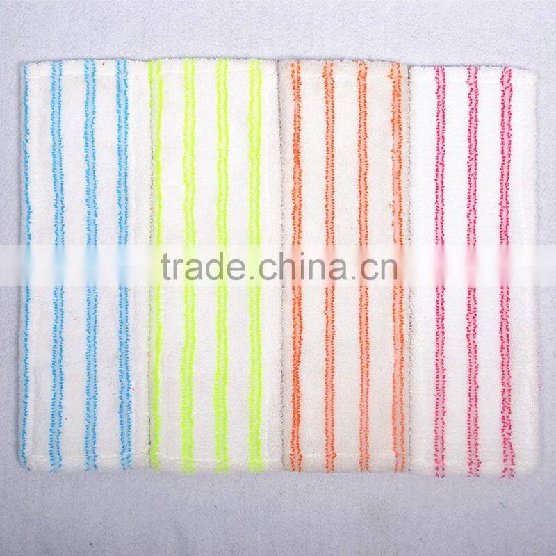 Best Selling Colourful Stripes Microfiber Floor Mop Pad Head Refill
