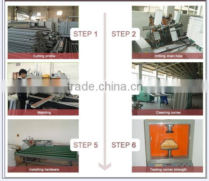 Attractive Design of UPVC/PVCsliding window with grill