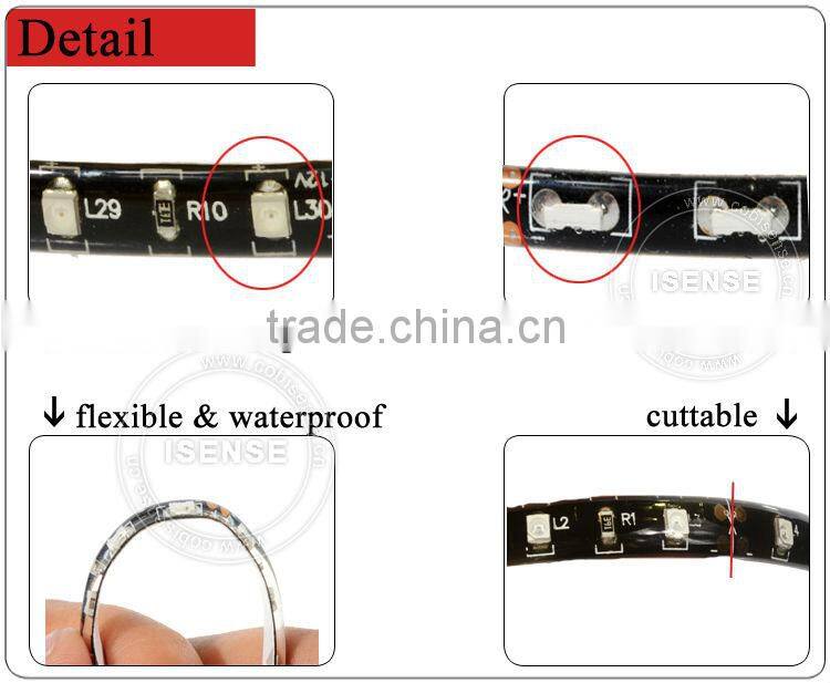 Yellow/amber waterproof LED flexible neon strip light