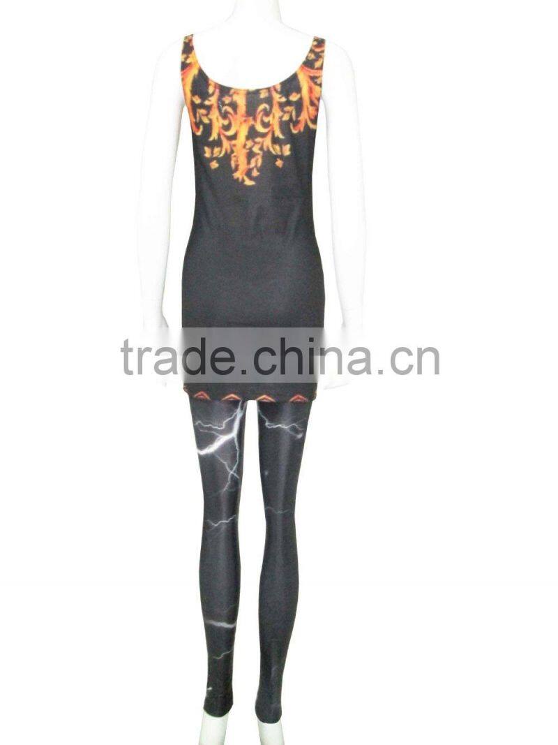 2015 woman fashion lovely deer wear leggings for woman