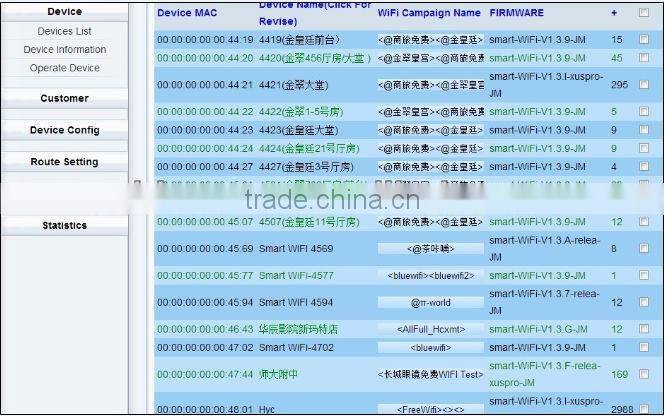 Remote Advertisement Management Free WiFi Advertising Device