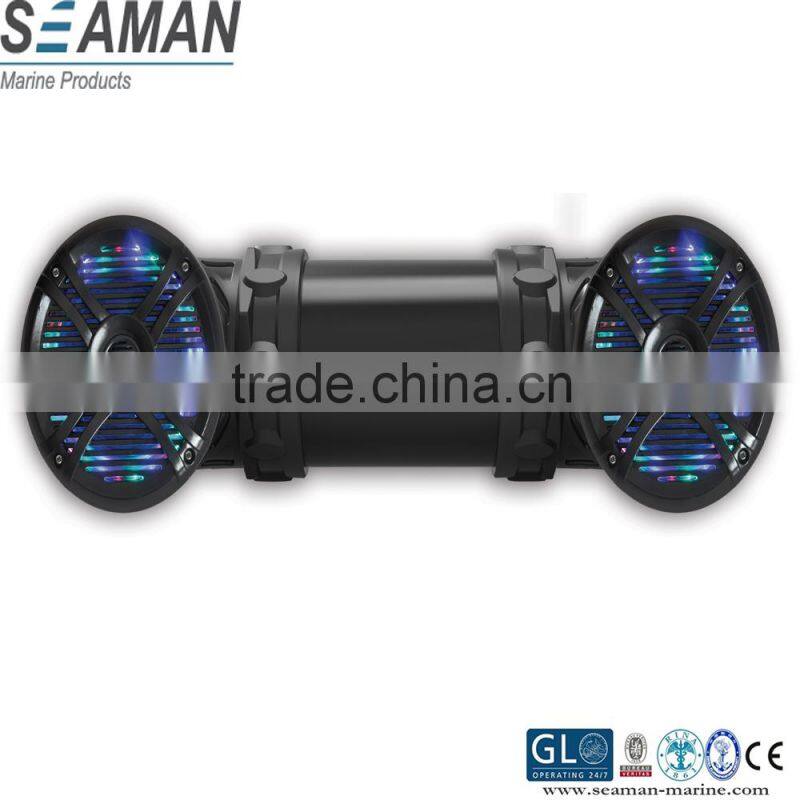 RGB LED 6.5" marine speaker and 1" waterproof tweeters sound system sealed design for all ATV + UTV+Golf Carts + Marine