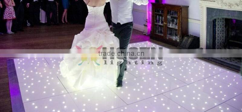 2015 New design LED Starlit Dance floor light, Interactive led dance floor,Waterproof Portable Led Dance Floors