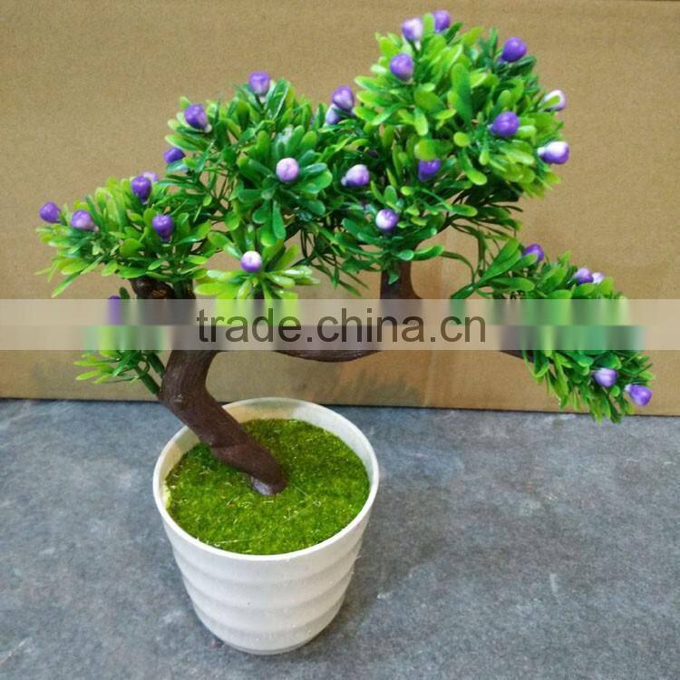 Tianjin factory wholesale artificial mini succulent flower plants, mini flower bonsai