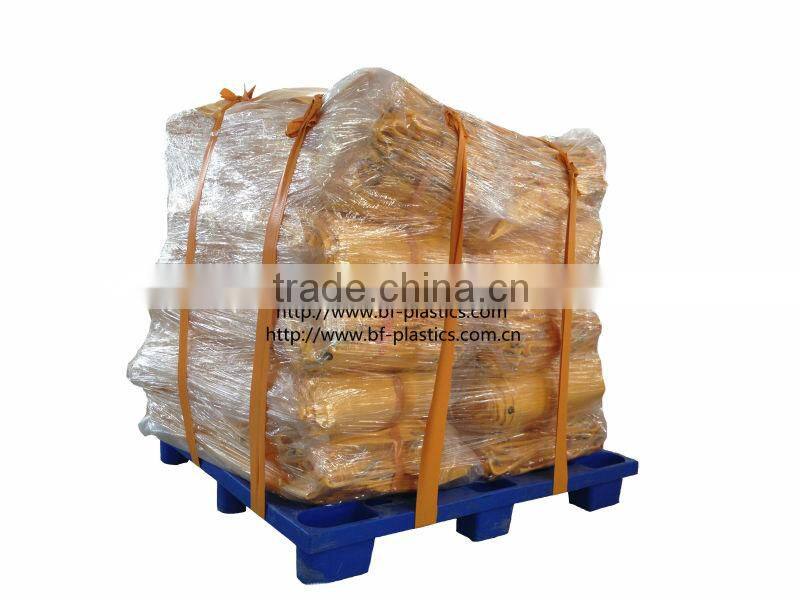 680GSM fire resistant yellow strong PVC tunnel vent duct with snap hooks