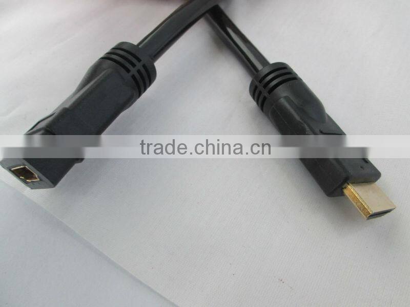 HDMI connector male to female spiral cable