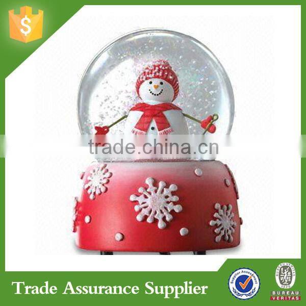 Custom christmas snow globe music snow globe
