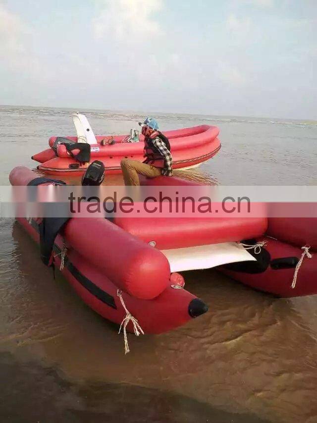 china catamaran inflatable boat fishing boat