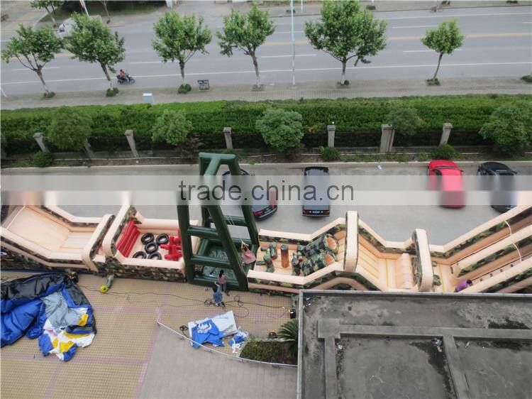 Gaint 2016 fashionable outdoor inflatable obstacle course for sale