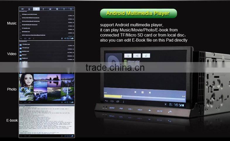 7 Inch Car PAD 2 Din Android 4.0 Digital Panel In Dash CAR PC DV Camera With Patents Universal DM7835