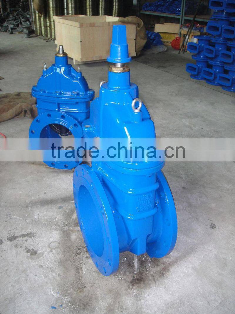 Resilient Seated Non Rising Stem 12 inch Gate valve PN10