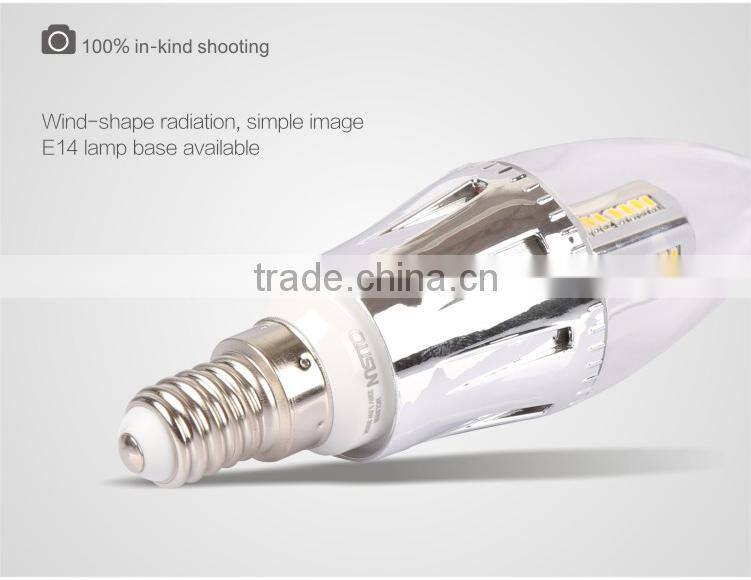 QUSUN LED Candle Light 3.5W Clear Finish LED candle light