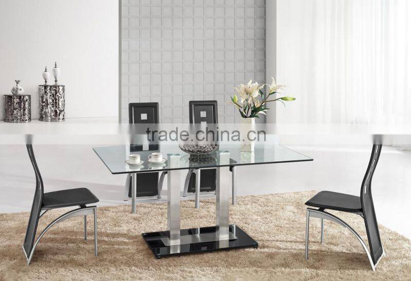 Z608-1 dining room furniture 40" height high back black metal dine chair