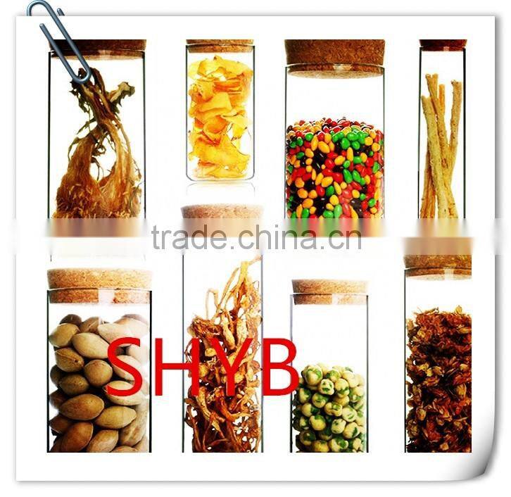 Clear food glass candy jar