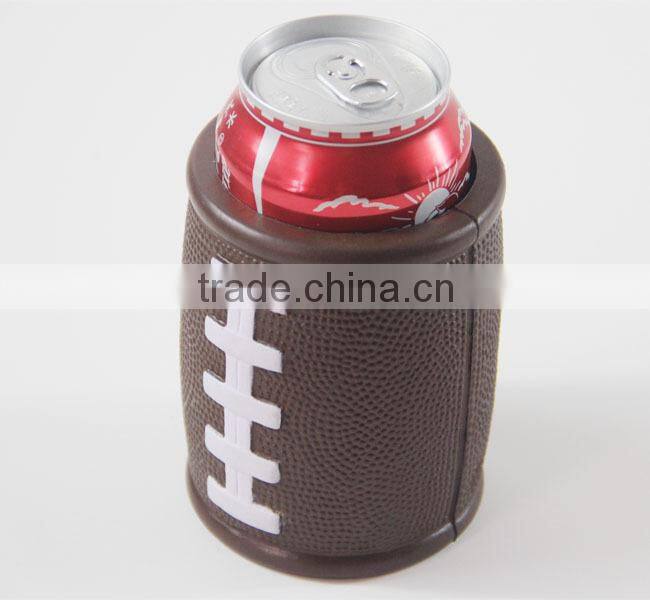 PU Foam Can Coolers Stubby Holder,Football Can Cooler