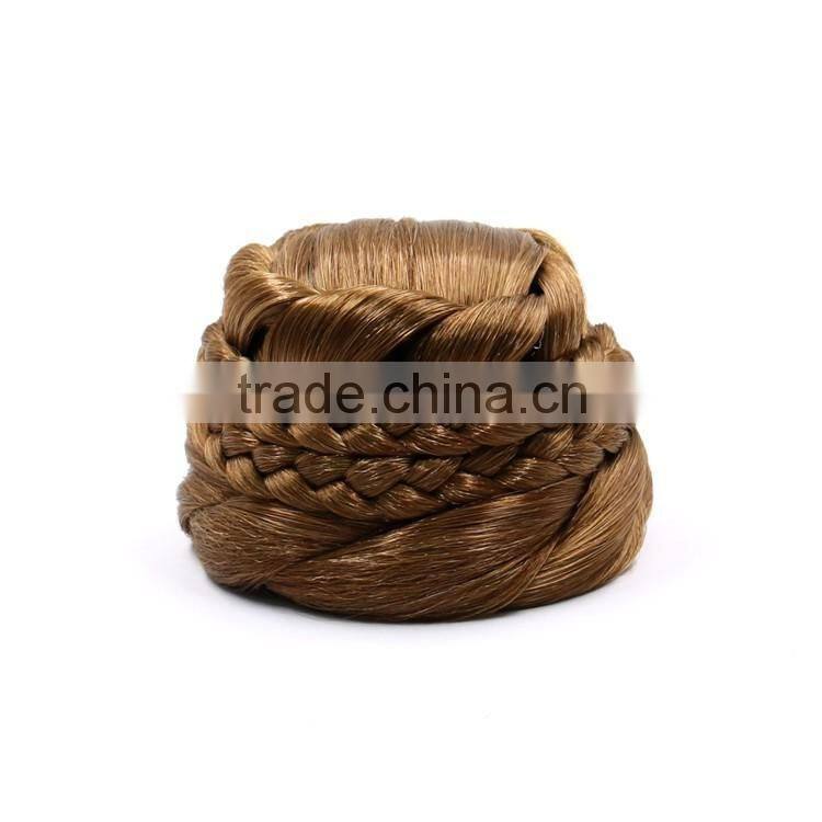 Wholesale Cheap Hair Piece , Synthetic Clip Hair Bun