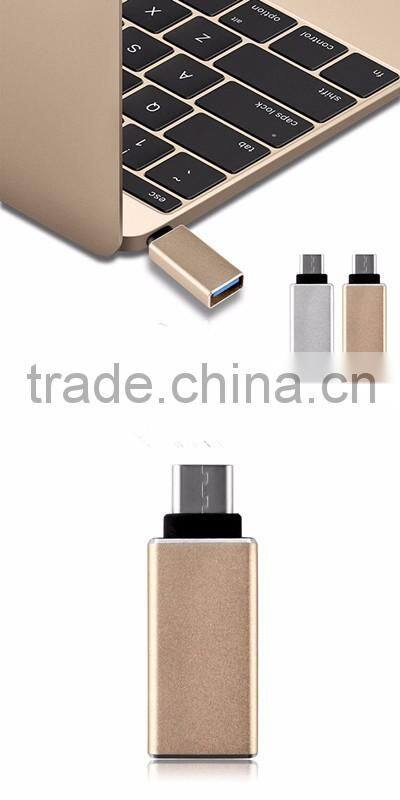 100% Genuine Metal head USB 3.1Type C Male to USB 3.0 Female Data Adapter Converter OTG