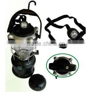 LED Dynamo lantern, LED camping light, wind-up, crank lighting