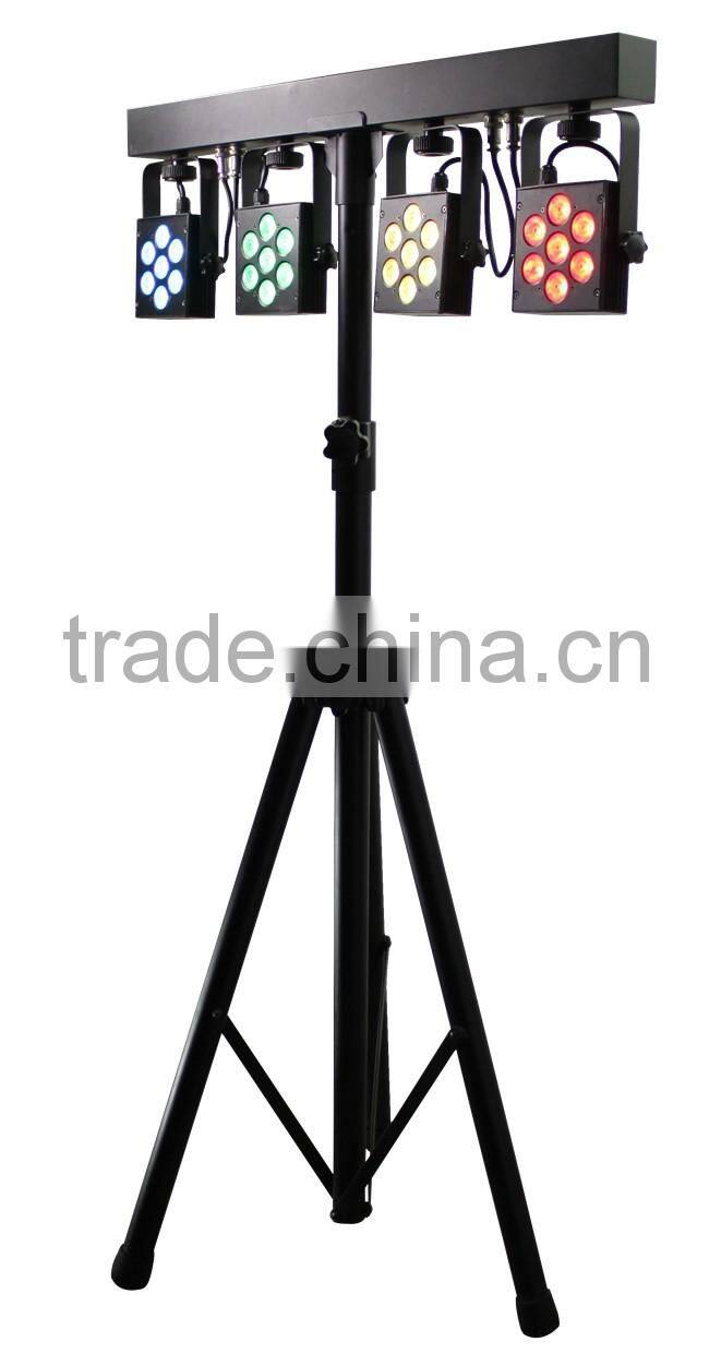 CE&RoHs Certificate DMX LED 4Par System DJ Light 16x8W 4in1 RGBW