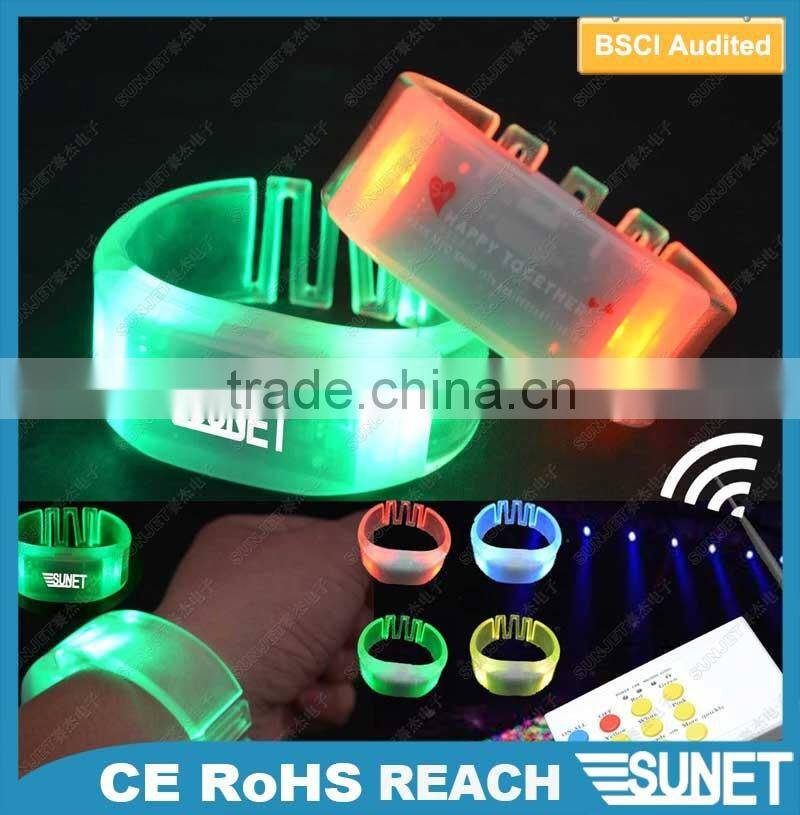 new arrival 2016 sound activated colorful flashing bracelet for sale