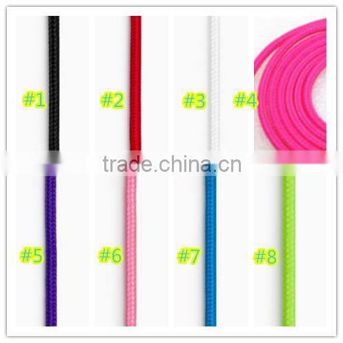 New Universal Braided Fabric 3.5mm to 3.5mm Car Audio AUX Cable for Iphone Ipod Headphone Mp3 Mp4