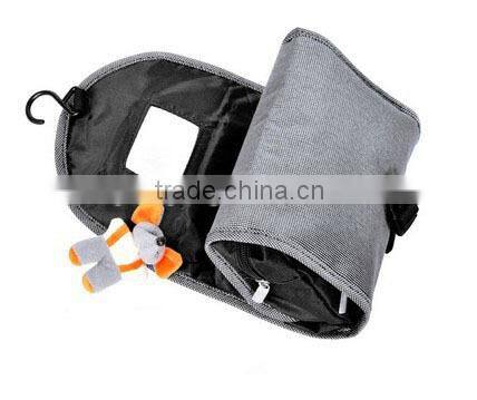 2014 latest Women&Man functional portable hanging canvas foll up travel toiletry bag with hook,cosmetic bags,journey wash bag