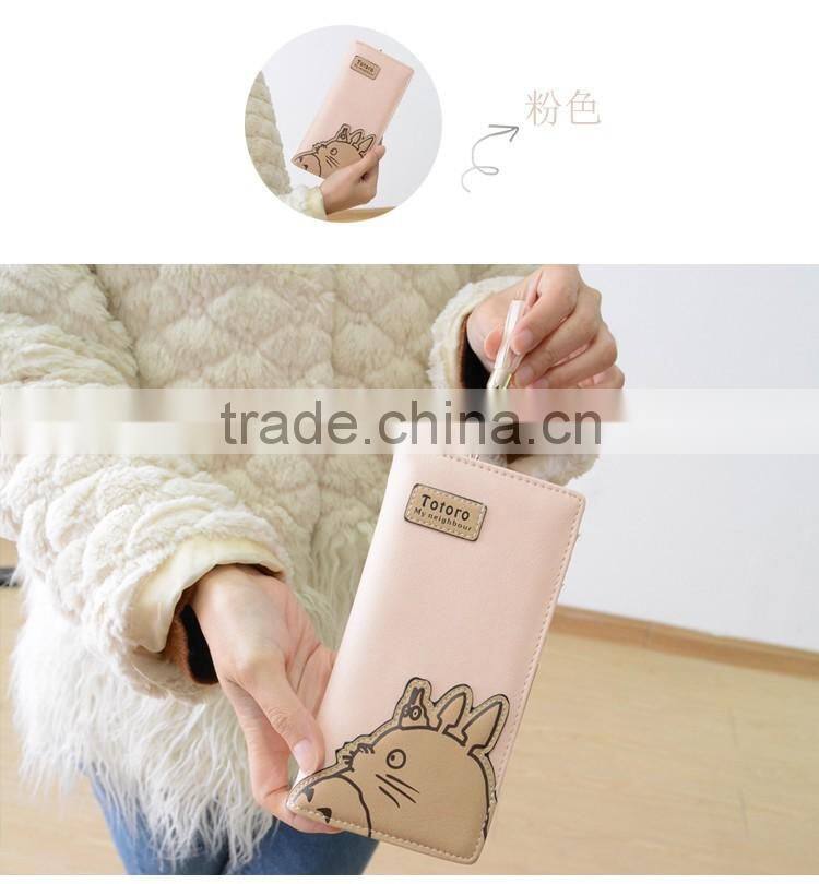 Long Style Cartoon Totoro Girls Wallet Zipper Hasp Ladies Clutch Purse