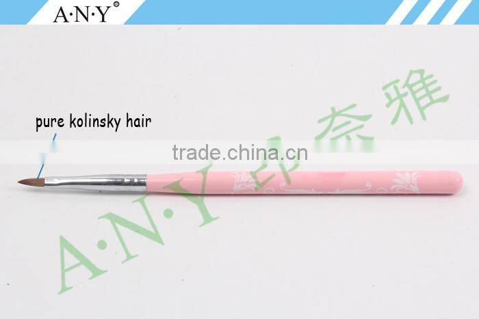 ANY Different Colors Acrylic Handle 5 Piece Two Sides Nail Art Brush Sets