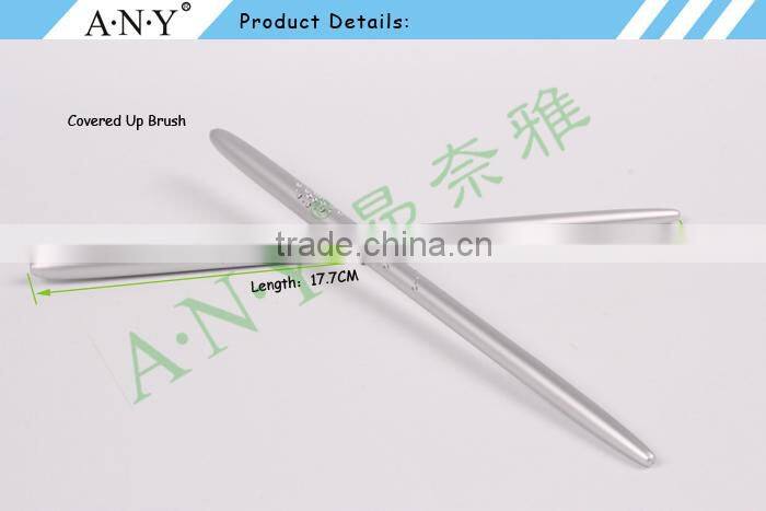 ANY Nail Art Crystal UV Gel Builder Using Metal Handle Flat Nail Brush UV Gel Beauty