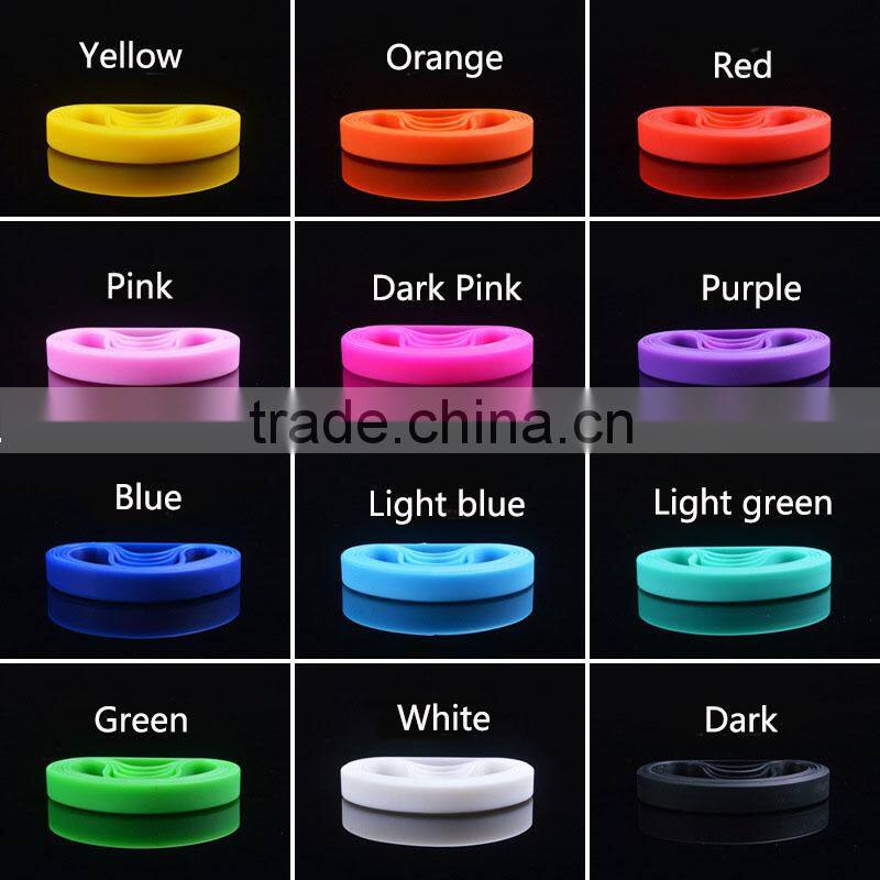 Competitive price colorful soft cheap Custom Fashion silicone Iphone keychain