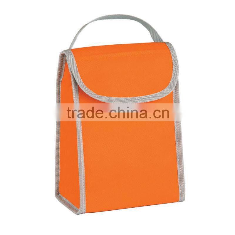 Non-Woven Folding Identification Lunch Bag- Red