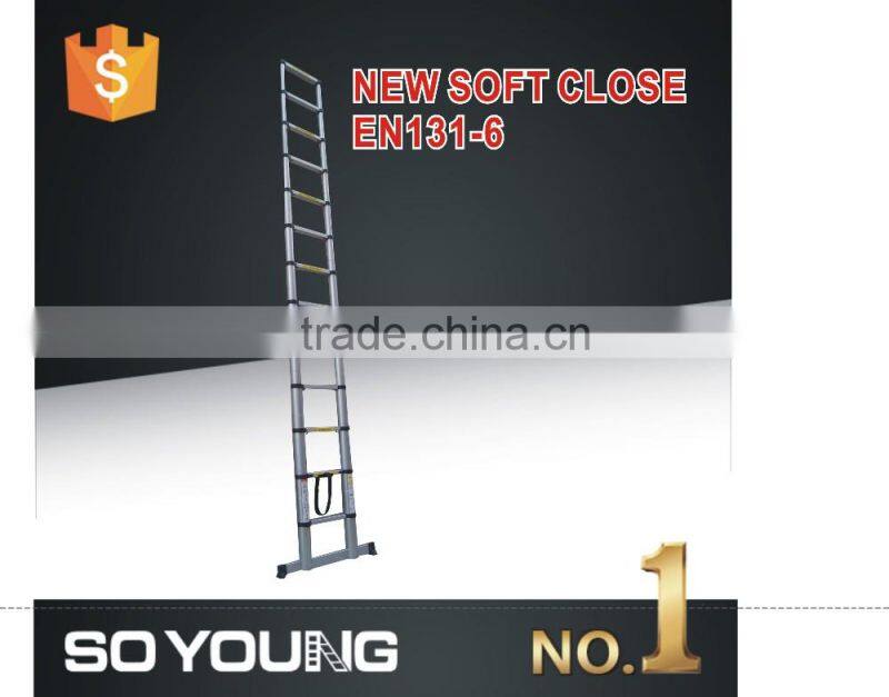 Yongkang new Aluminum multipurpose 5m telescopic ladder with new TUV/SGS GS/EN131