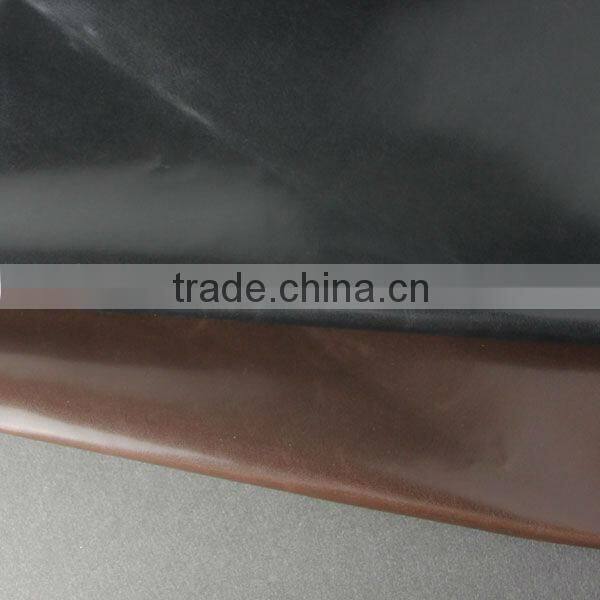 PU crazy horse leather for shoes PU pull up leather