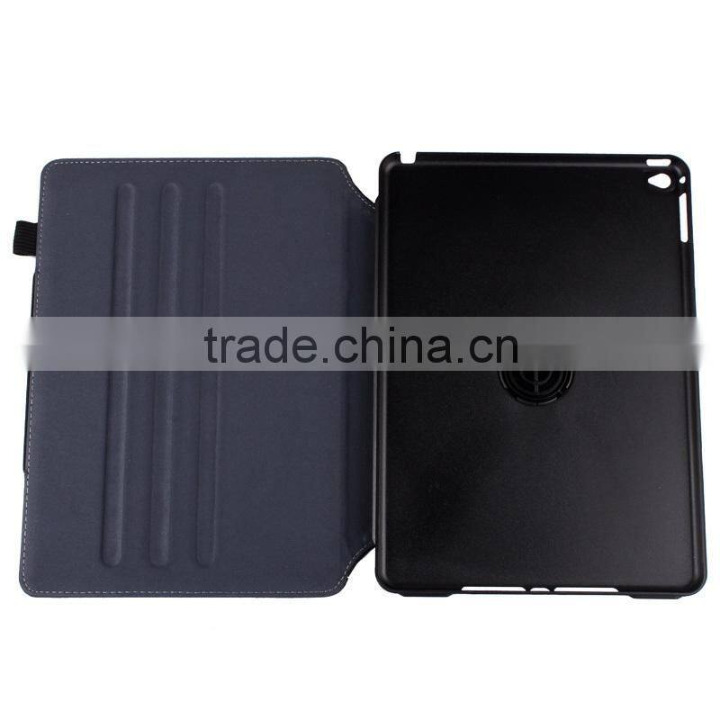 Oblique fabric rotating shape gear leather case for iPad Air