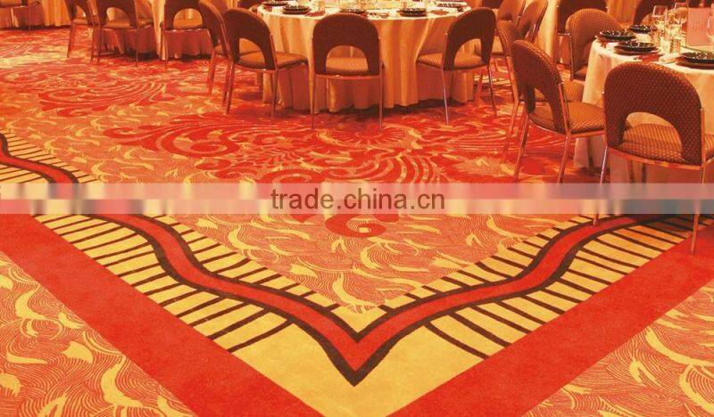Luxurious Five Star Hotel Flooring commercial printed nylon carpet
