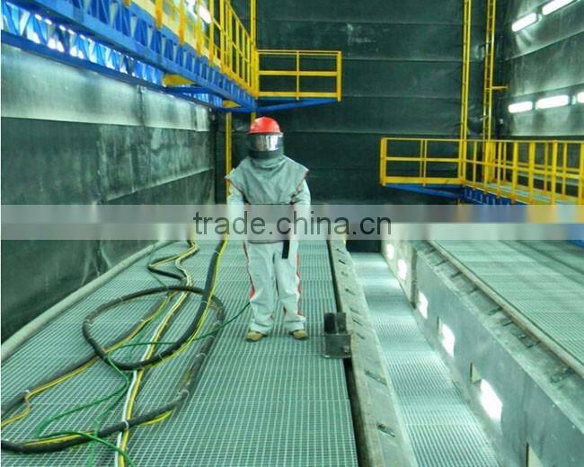 airless shot blasting chamber to clean transformers
