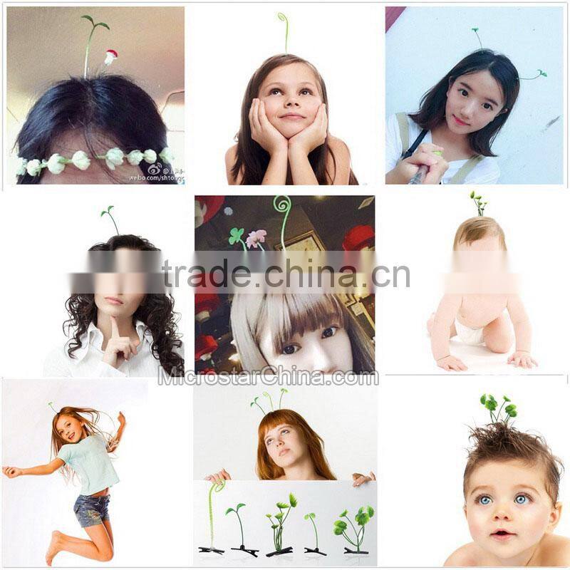 Wholesale Funny Bean Sprout Hairpins Antenna Hairpins/Hair Clips