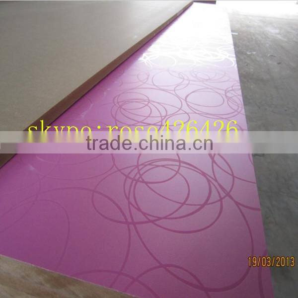 2.5-25mm uv coated mdf board