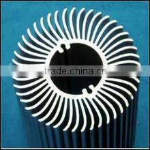 extruded aluminium profile led heat sinks/ aluminum heat sink shapes/ profiles led aluminum circular extrusion heat sink