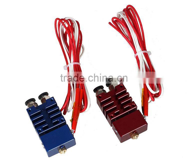 3D Printer ABS Filament Extruder For 3D Printing Parts E3D Cyclops 2 In 1 Out Hotend Extruder Machine