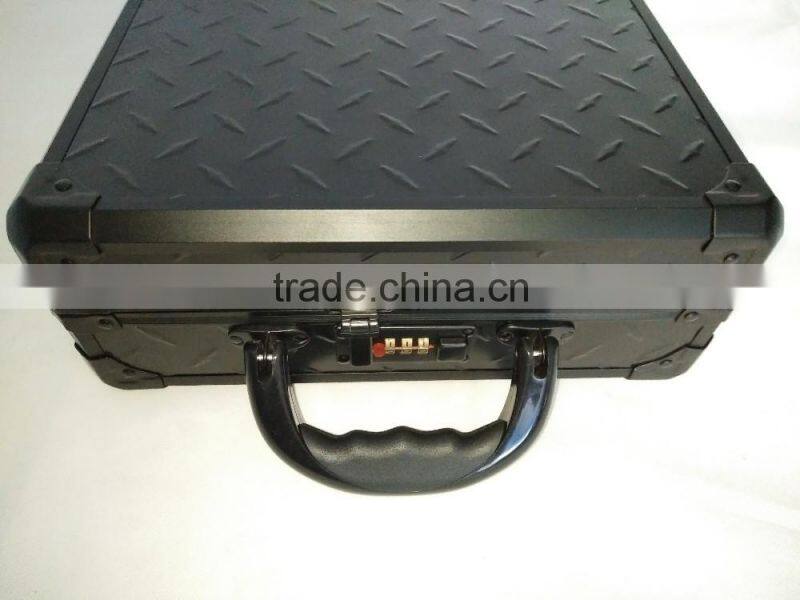 black aluminum tool case plastic surface tool case