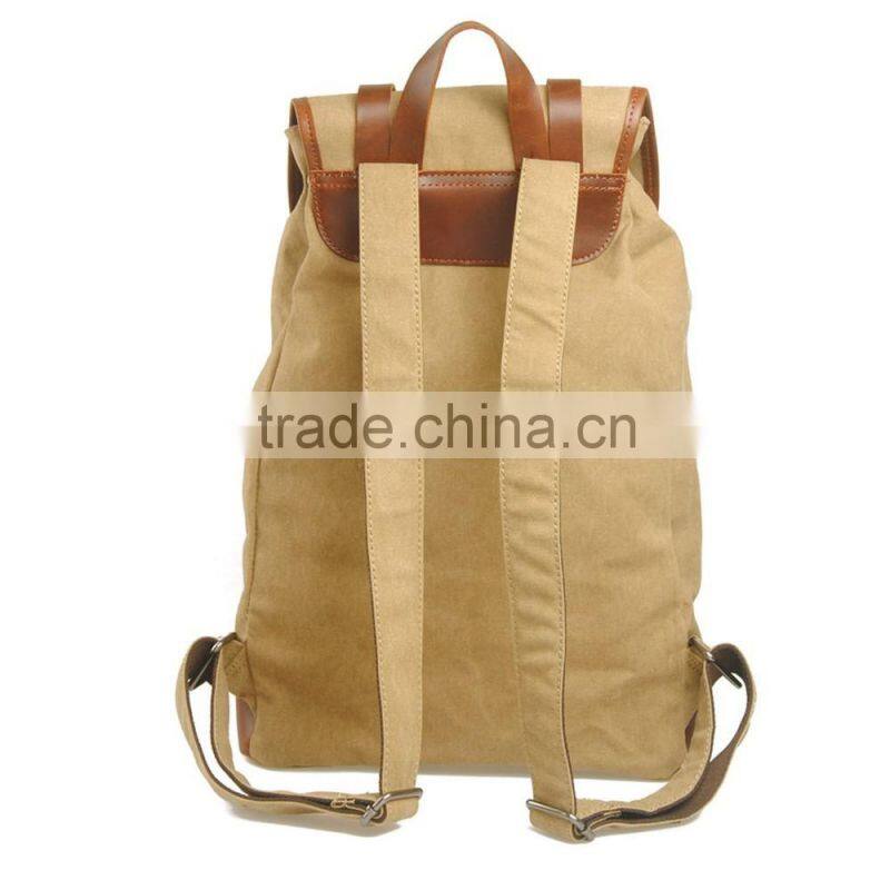 New stylish backpack vintage canvas school backpack hiking backpack