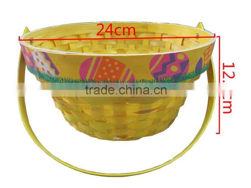 Beautiful decorate bamboo gift baskets