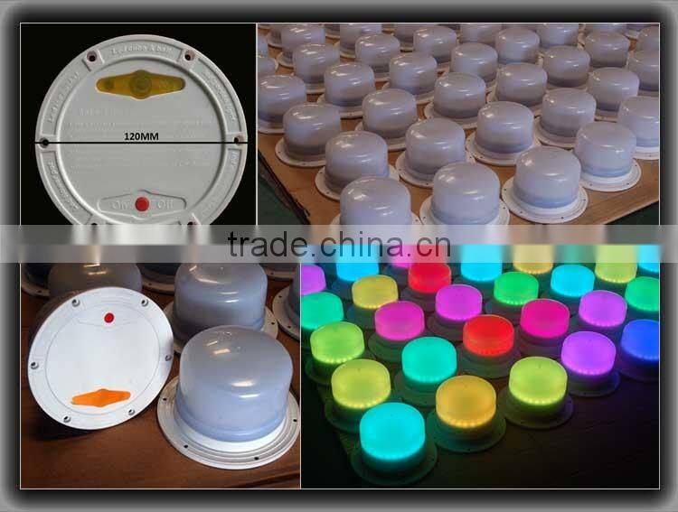 rechargeable LED illuminated plastic ice bucket for champagne