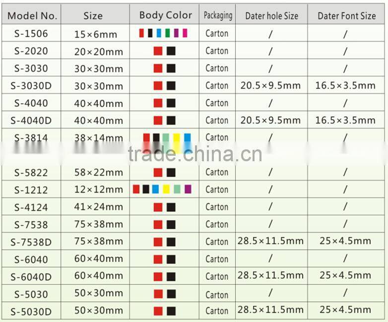 Epress Rectangle Automatic Stamp Blank ,Custom Stamper Handle , Expiration Date Stamp
