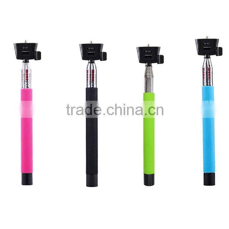 HIGI monopod and bluetooth shutter with bluetooth shutter button for iPhone 4 4s 5 5s 5c 6 6 Plus, Samsung etc
