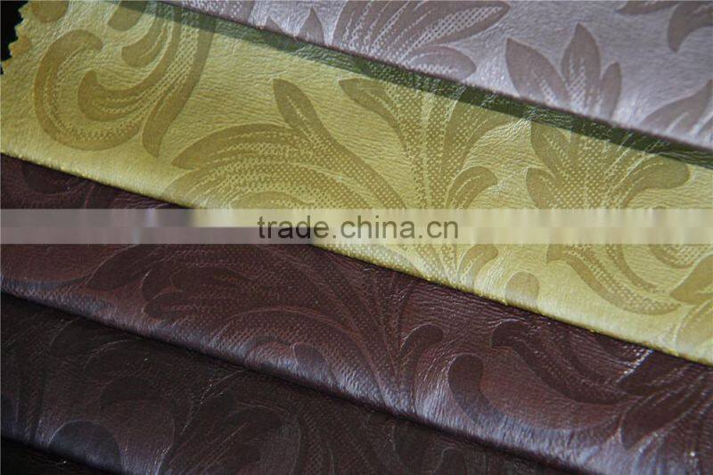 100%polyester bronzed &embossed suede sofa fabric