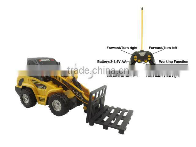 Powerful 6 CH Radio Control Plastic Toy Forklift Truck